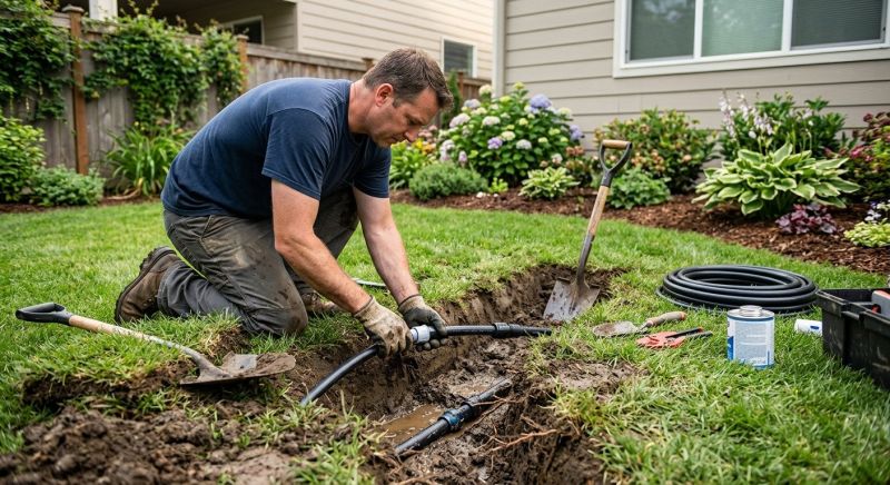 Sprinkler Line Repair in Aiken, SC