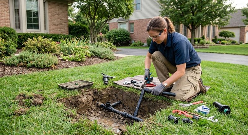 Sprinkler Line Repair in Ventura County, CA